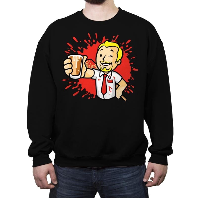 Zombie Boy - Best Seller - Crew Neck Sweatshirt Crew Neck Sweatshirt RIPT Apparel Small / Black