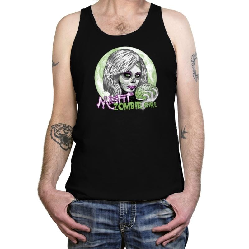 Zombie Girl - Tanktop Tanktop RIPT Apparel X-Small / Black