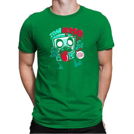 Zombmo Exclusive - Dead Pixels - Mens Premium T-Shirts RIPT Apparel Small / Kelly Green