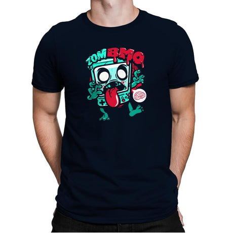 Zombmo Exclusive - Dead Pixels - Mens Premium T-Shirts RIPT Apparel Small / Midnight Navy