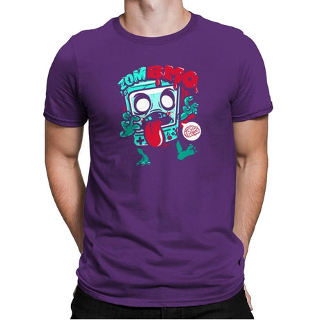 Zombmo Exclusive - Dead Pixels - Mens Premium T-Shirts RIPT Apparel Small / Purple Rush