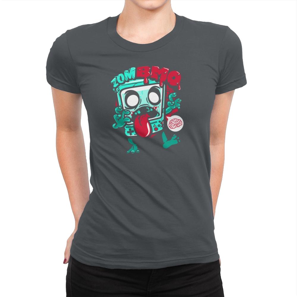 Zombmo Exclusive - Dead Pixels - Womens Premium T-Shirts RIPT Apparel Small / Heavy Metal