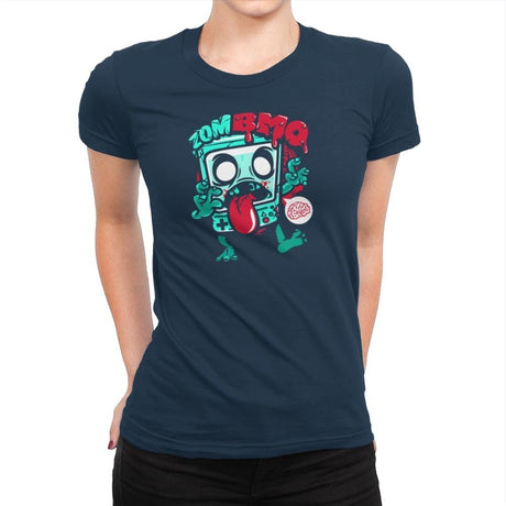 Zombmo Exclusive - Dead Pixels - Womens Premium T-Shirts RIPT Apparel Small / Midnight Navy