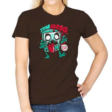 Zombmo Exclusive - Dead Pixels - Womens T-Shirts RIPT Apparel Small / Dark Chocolate