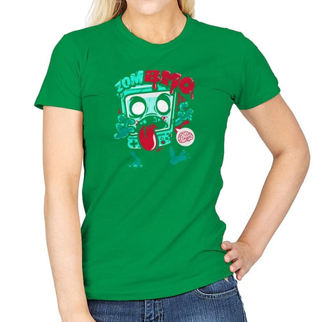 Zombmo Exclusive - Dead Pixels - Womens T-Shirts RIPT Apparel Small / Irish Green