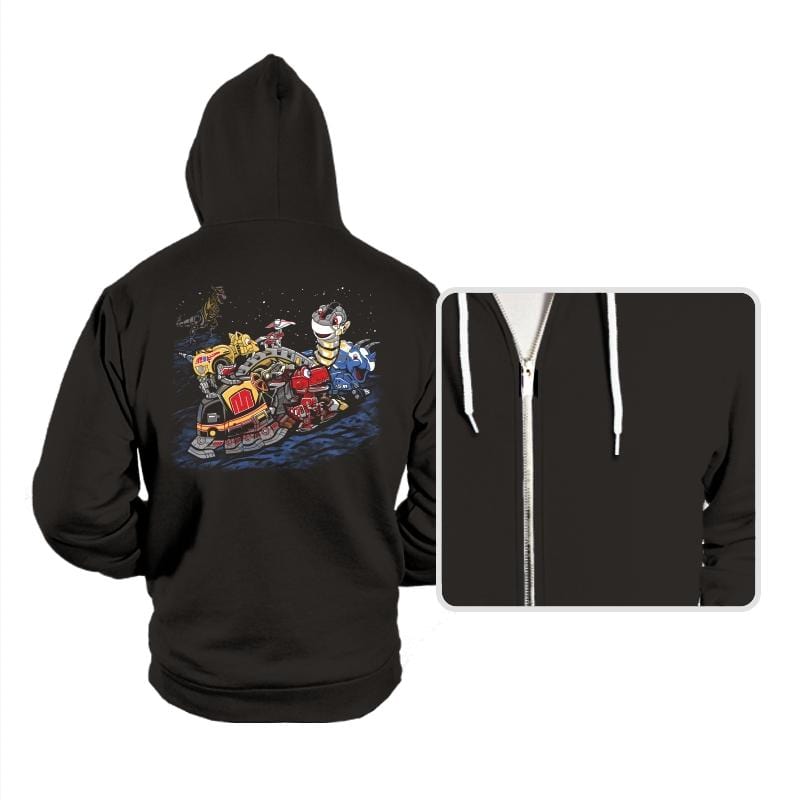 Zords Before Time - Hoodies Hoodies RIPT Apparel Small / Black