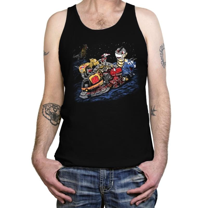 Zords Before Time - Tanktop Tanktop RIPT Apparel X-Small / Black