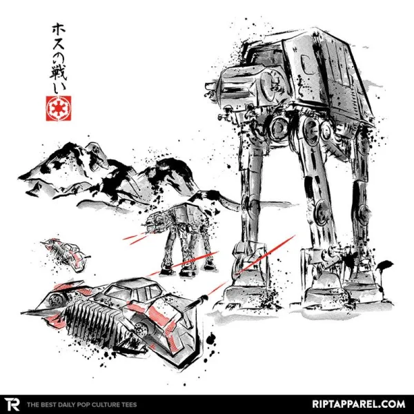 Battle in the Snow Sumi-E - Sumi Ink Wars