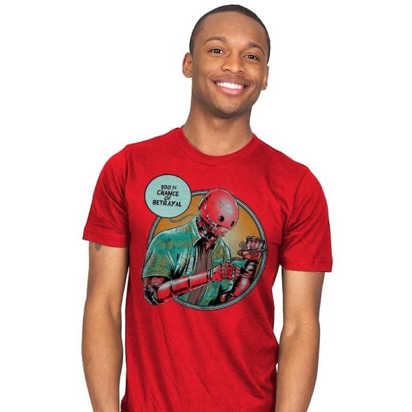 100% Chance of Betrayal Exclusive - Mens T-Shirts RIPT Apparel Small / Red