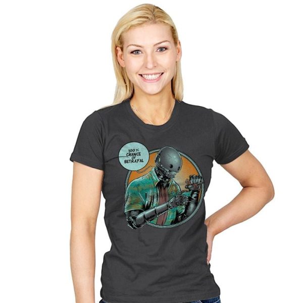 100% Chance of Betrayal Exclusive - Womens T-Shirts RIPT Apparel Small / Charcoal