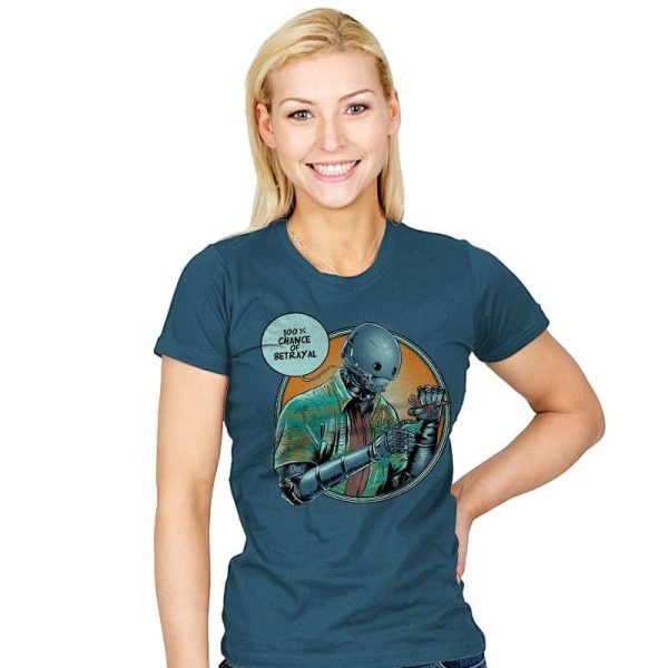 100% Chance of Betrayal Exclusive - Womens T-Shirts RIPT Apparel Small / Indigo