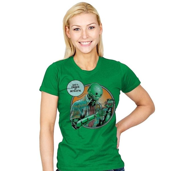 100% Chance of Betrayal Exclusive - Womens T-Shirts RIPT Apparel Small / Kelly