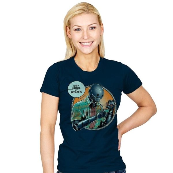 100% Chance of Betrayal Exclusive - Womens T-Shirts RIPT Apparel Small / Navy
