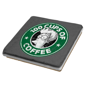 100 Cups of Coffee - Coasters Coasters RIPT Apparel 1 Coaster