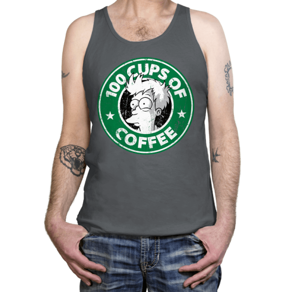 100 Cups of Coffee - Tanktop Tanktop RIPT Apparel