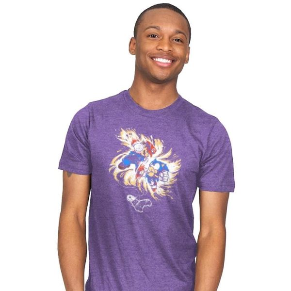 16 Bit Battle - 80s Blaarg - Mens T-Shirts RIPT Apparel 4x-large / Purple