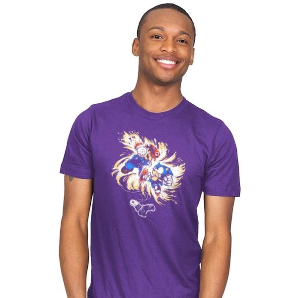 16 Bit Battle - 80s Blaarg - Mens T-Shirts RIPT Apparel Small / Purple