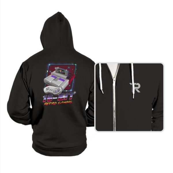 16-Bit Retro Gaming - Hoodies Hoodies RIPT Apparel