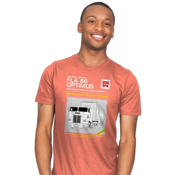1984 Cab Repair Manual Exclusive - Shirtformers - Mens T-Shirts RIPT Apparel Small / Coral