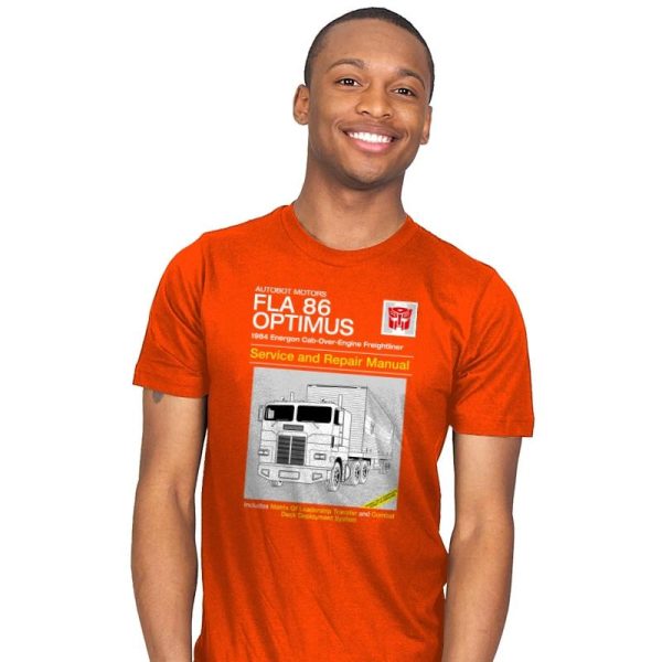 1984 Cab Repair Manual Exclusive - Shirtformers - Mens T-Shirts RIPT Apparel Small / Orange