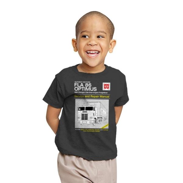 1984 Cab Repair Manual Exclusive - Shirtformers - Youth T-Shirts RIPT Apparel X-small / Charcoal