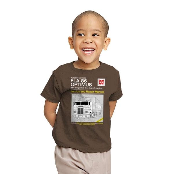 1984 Cab Repair Manual Exclusive - Shirtformers - Youth T-Shirts RIPT Apparel X-small / Dark chocolate