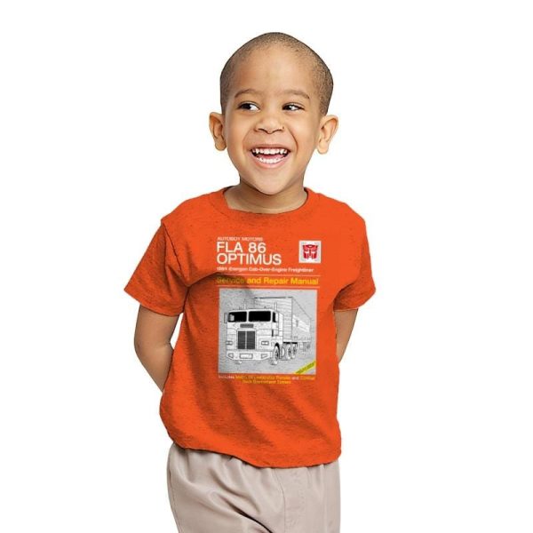 1984 Cab Repair Manual Exclusive - Shirtformers - Youth T-Shirts RIPT Apparel X-small / Orange