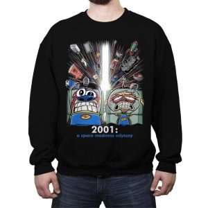 2001: A Space Madness Odyssey - Crew Neck Sweatshirt Crew Neck Sweatshirt RIPT Apparel