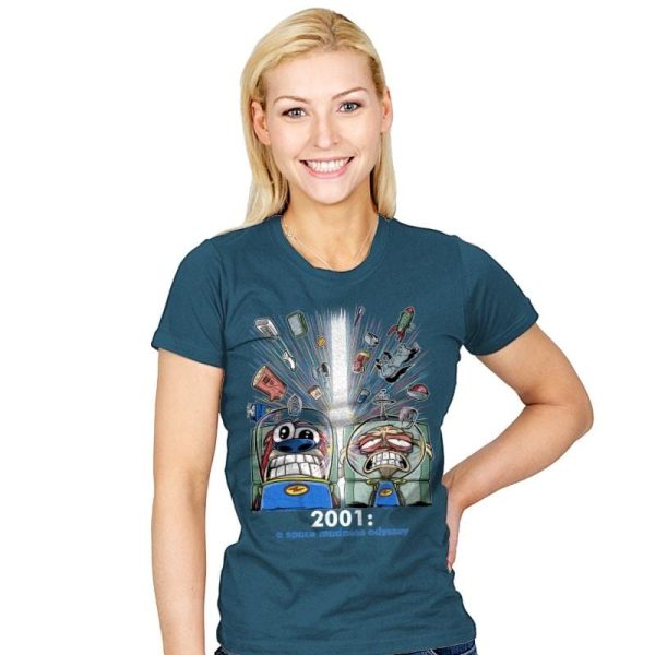 2001: A Space Madness Odyssey Exclusive - Womens T-Shirts RIPT Apparel Small / Indigo