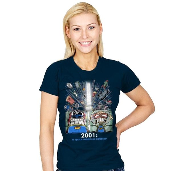 2001: A Space Madness Odyssey Exclusive - Womens T-Shirts RIPT Apparel Small / Navy