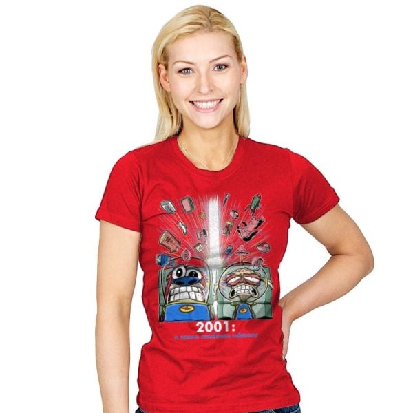 2001: A Space Madness Odyssey Exclusive - Womens T-Shirts RIPT Apparel Small / Red