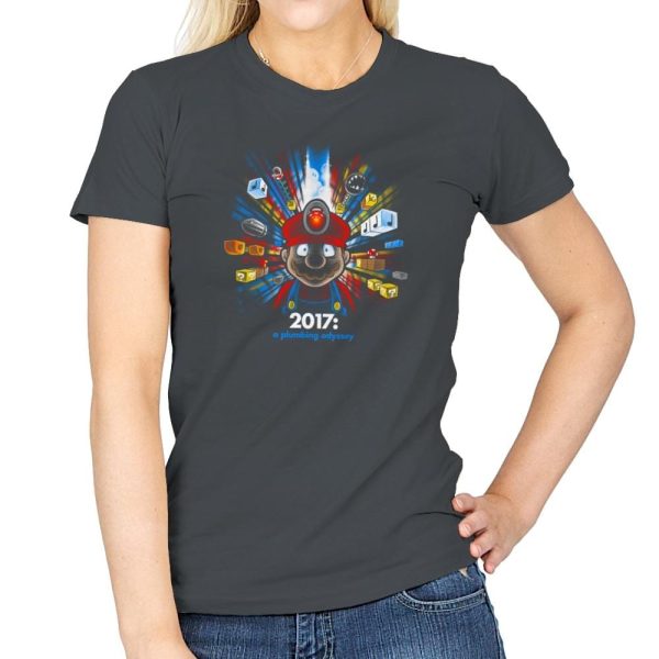 2017: A Plumbing Odyssey Exclusive - Womens T-Shirts RIPT Apparel Small / Charcoal