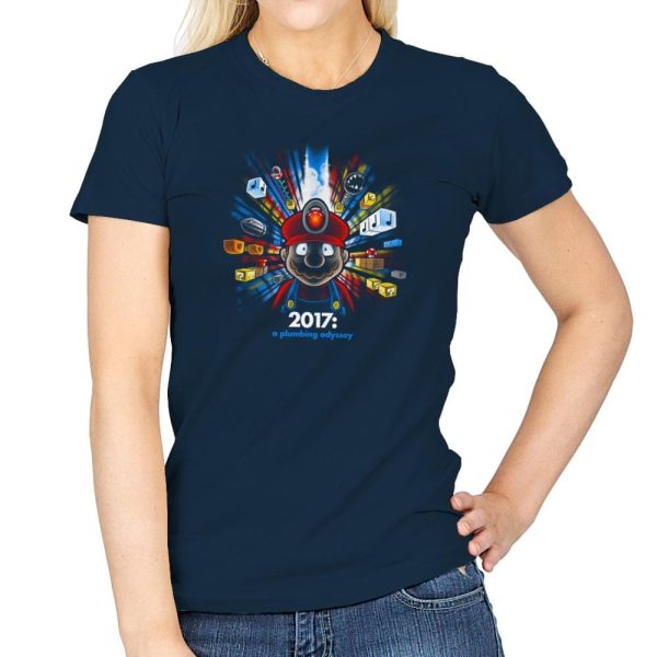 2017: A Plumbing Odyssey Exclusive - Womens T-Shirts RIPT Apparel Small / Navy