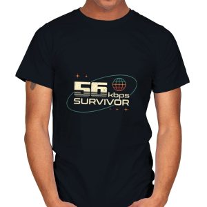 56 Kbps Survivo - Mens T-Shirts RIPT Apparel Small / Black