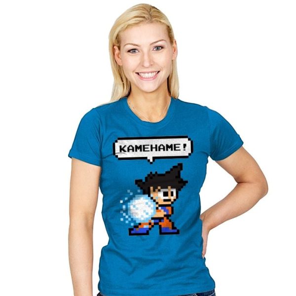8bit Kamehame - Womens T-Shirts RIPT Apparel