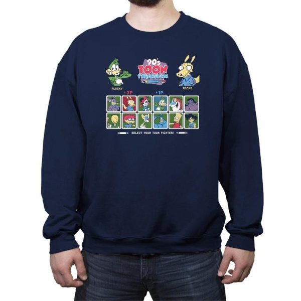 90's Toon Throwdown Exclusive - 90s Kid - Crew Neck Sweatshirt Crew Neck Sweatshirt RIPT Apparel