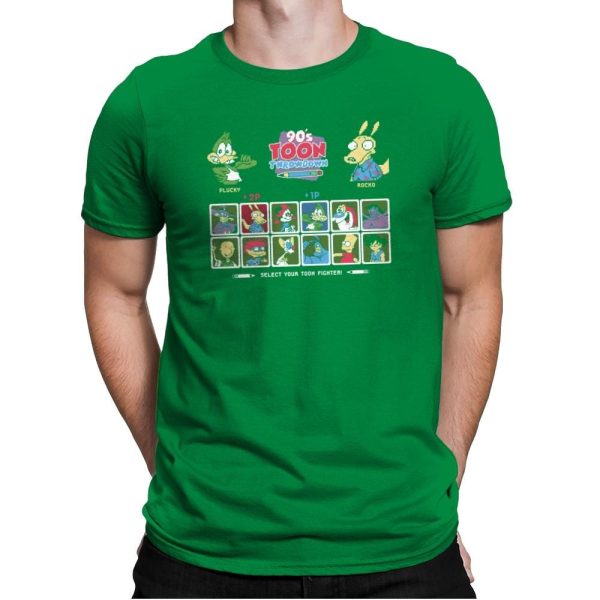 90's Toon Throwdown Exclusive - 90s Kid - Mens Premium T-Shirts RIPT Apparel Small / Kelly Green