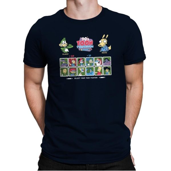 90's Toon Throwdown Exclusive - 90s Kid - Mens Premium T-Shirts RIPT Apparel Small / Midnight Navy