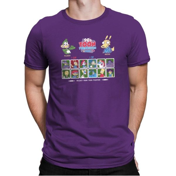 90's Toon Throwdown Exclusive - 90s Kid - Mens Premium T-Shirts RIPT Apparel Small / Purple Rush