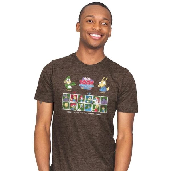 90's Toon Throwdown Exclusive - 90s Kid - Mens T-Shirts RIPT Apparel 4x-large / Brown