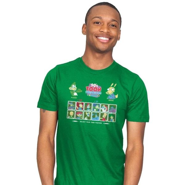 90's Toon Throwdown Exclusive - 90s Kid - Mens T-Shirts RIPT Apparel Small / Kelly