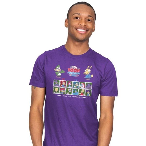 90's Toon Throwdown Exclusive - 90s Kid - Mens T-Shirts RIPT Apparel Small / Purple