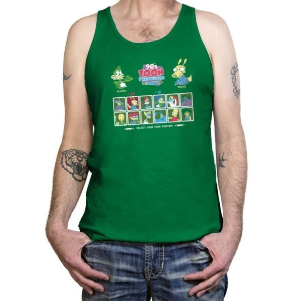 90's Toon Throwdown Exclusive - 90s Kid - Tanktop Tanktop RIPT Apparel X-Small / Kelly