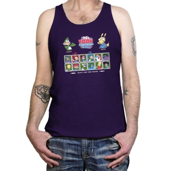 90's Toon Throwdown Exclusive - 90s Kid - Tanktop Tanktop RIPT Apparel X-Small / Team Purple