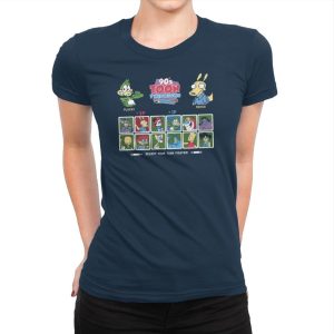 90's Toon Throwdown Exclusive - 90s Kid - Womens Premium T-Shirts RIPT Apparel Small / Midnight Navy