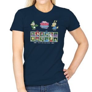 90's Toon Throwdown Exclusive - 90s Kid - Womens T-Shirts RIPT Apparel Small / Navy