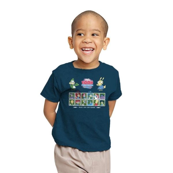 90's Toon Throwdown Exclusive - 90s Kid - Youth T-Shirts RIPT Apparel X-small / Indigo