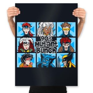 90s Mutant Bunch - Anytime - Prints Posters RIPT Apparel 18x24 / Black