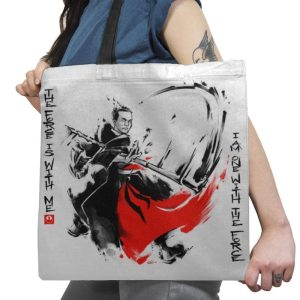 A Brush with the Force Exclusive - Tote Bag Tote Bag RIPT Apparel 18x18 / White