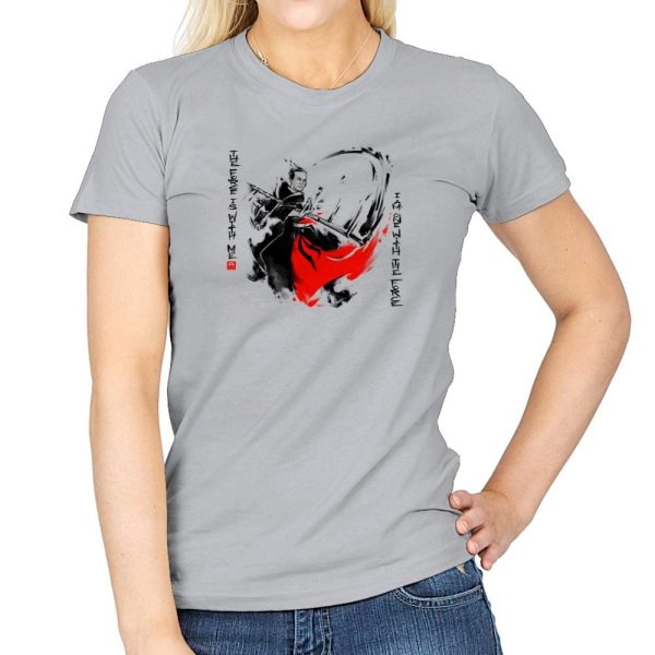 A Brush with the Force Exclusive - Womens T-Shirts RIPT Apparel Small / Sport Grey